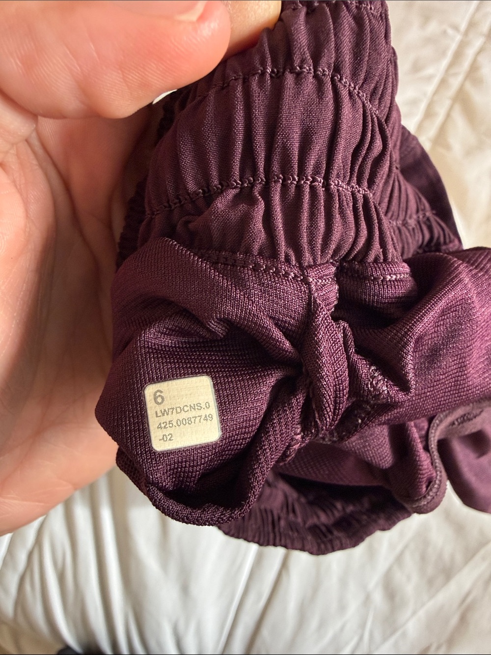 lululemon Deep Plum running Shorts size 6 - Picture 2 of 5